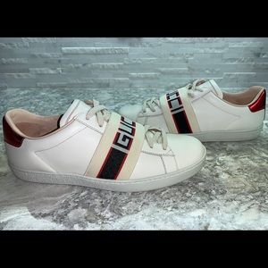 Women’s Gucci Ace Logo Strap Sneakers